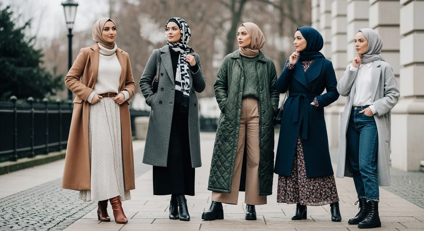Elegant Winter Hijab Outfit Ideas