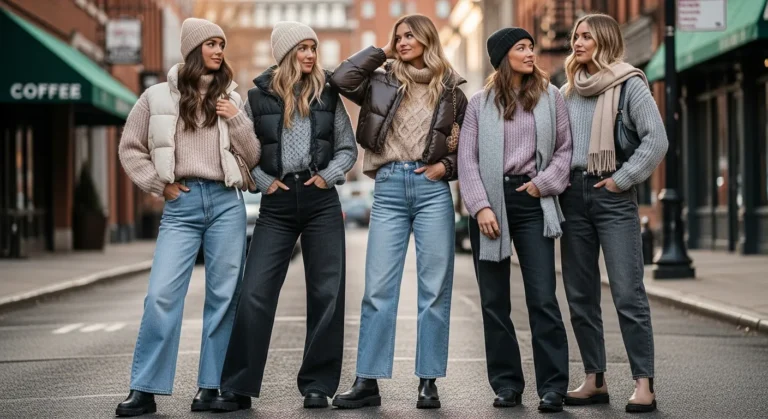 Winter Baggy Jeans Outfit Ideas