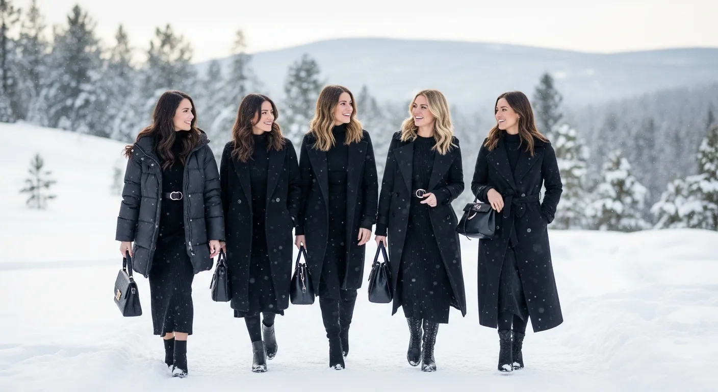 Black and White Winter Outfit Ideas