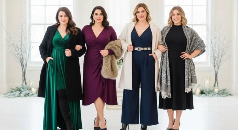 Plus Size Winter Wedding Guest Outfit Ideas