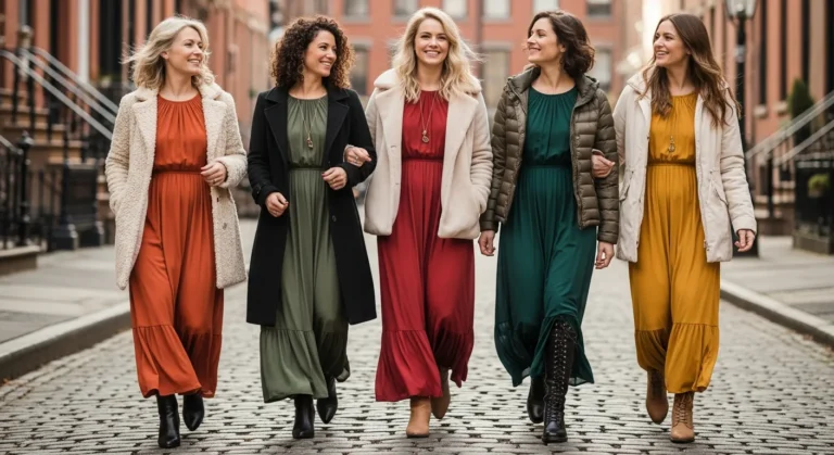 Maxi Dress Winter Outfits