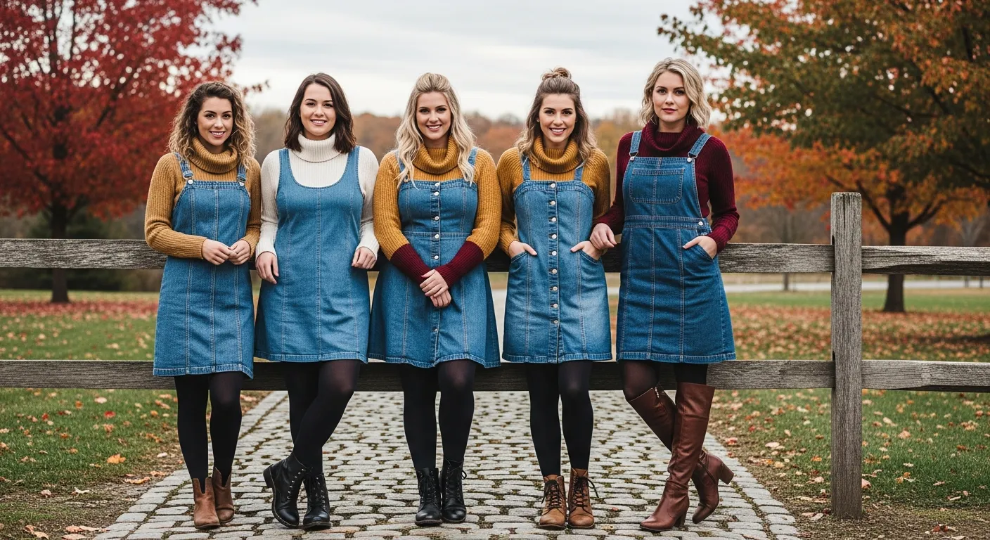 Denim Dress Outfit Ideas