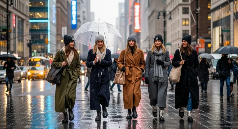 Winter Rainy Day Outfit Ideas for NYC