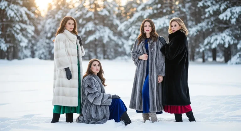 Winter Fur Coat Outfit Ideas