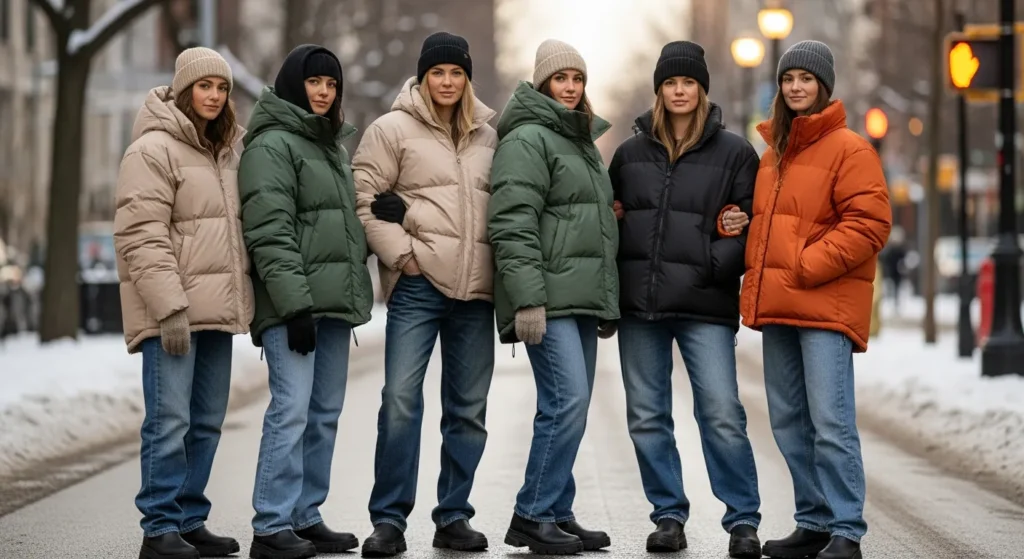 Winter Jackets Baggy Outfit Ideas