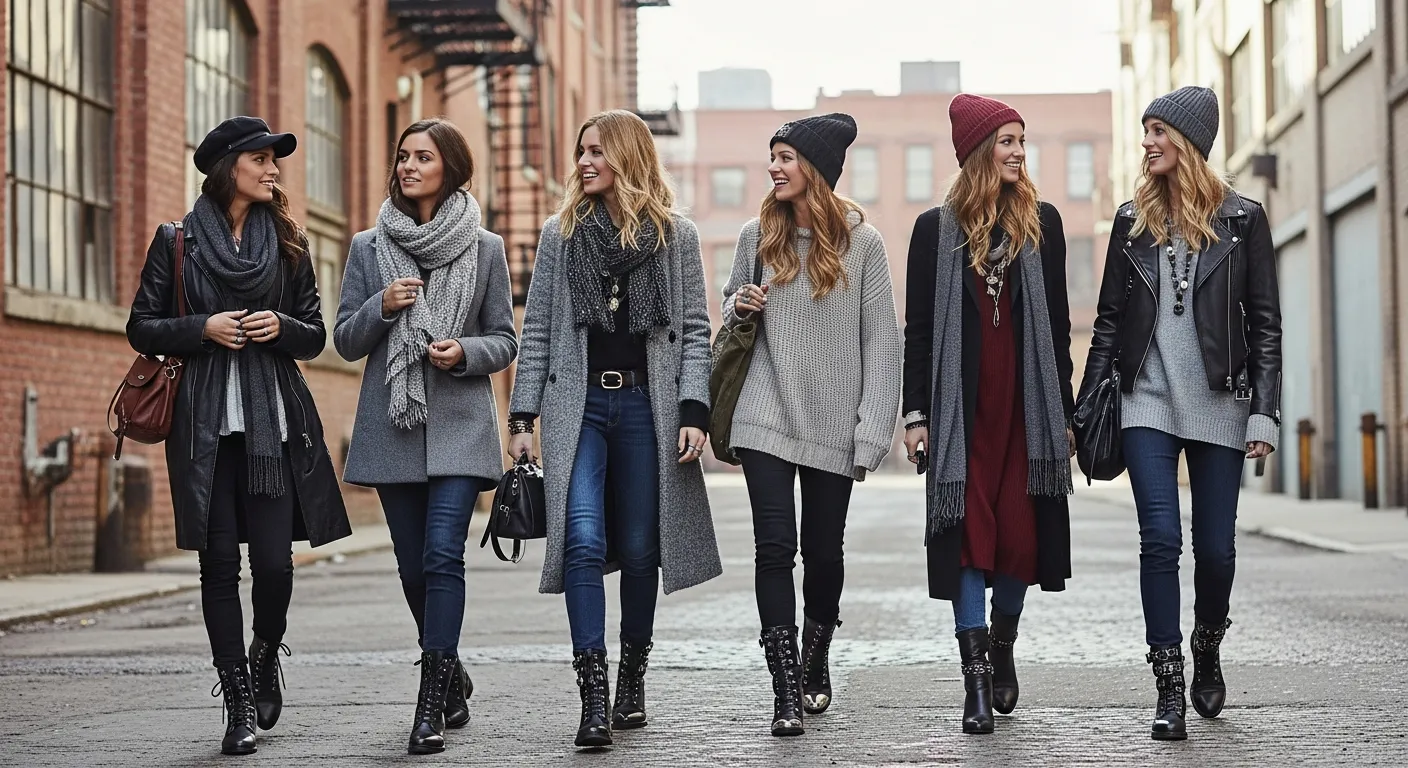 Winter Outfits With Combat Boots