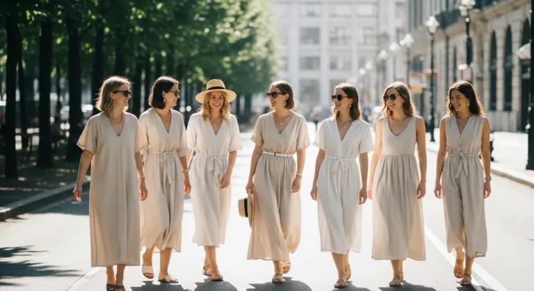 Beige Dress Outfit Ideas