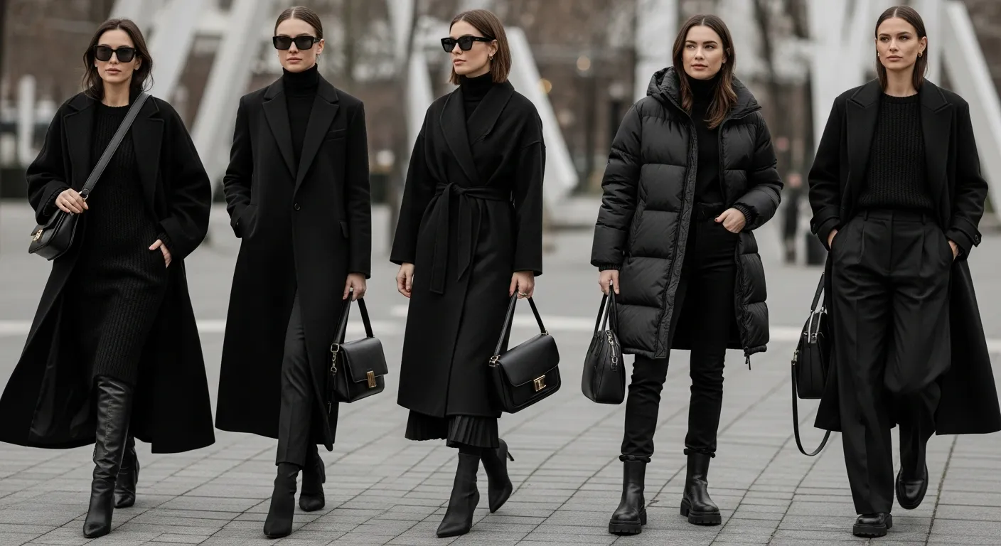 All Black Winter Outfit Ideas