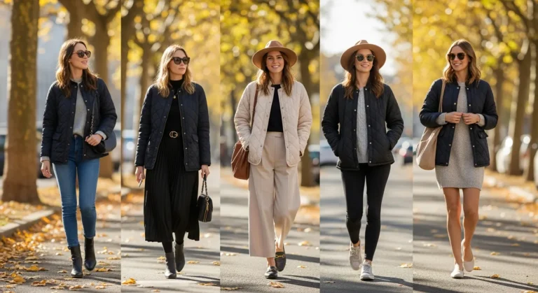 Quilted Jacket Outfit Ideas