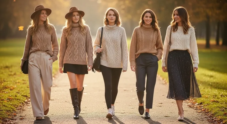 Knitted Sweater Outfit Ideas