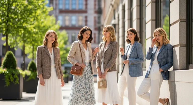 Tweed Jacket Outfit Ideas for Summer
