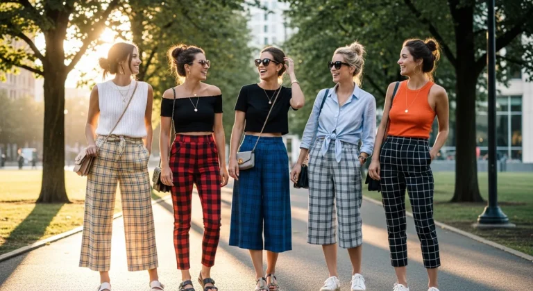 Plaid Pants Outfit Ideas