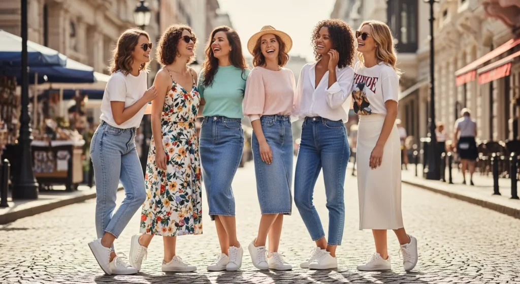 White Sneakers Outfit Ideas