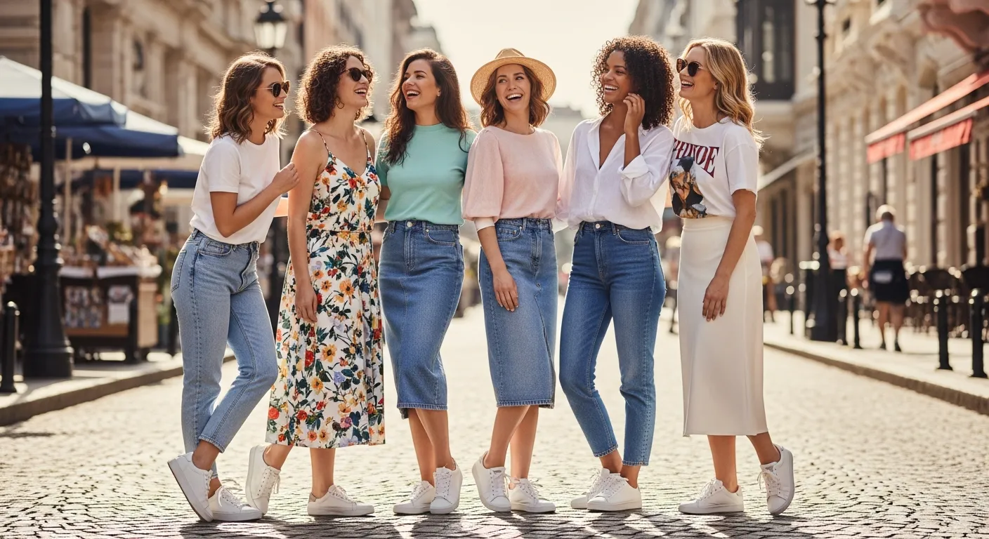 White Sneakers Outfit Ideas