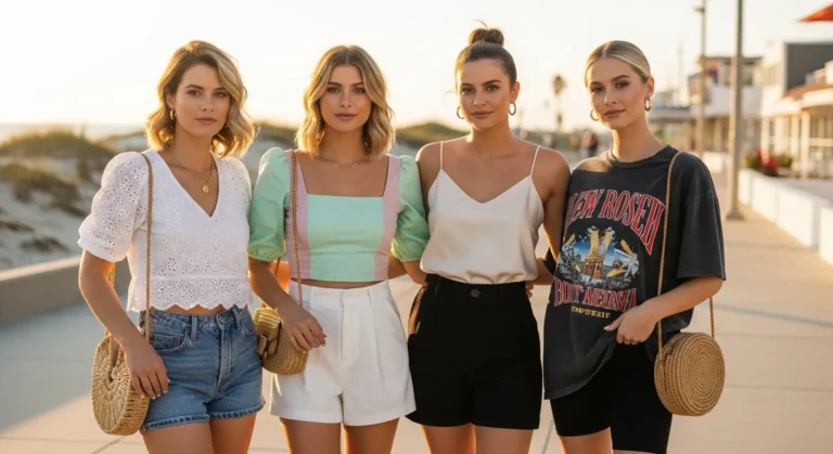 Tops With Shorts Outfit Ideas