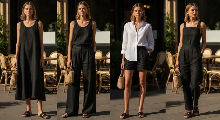 Black Linen Outfit Ideas