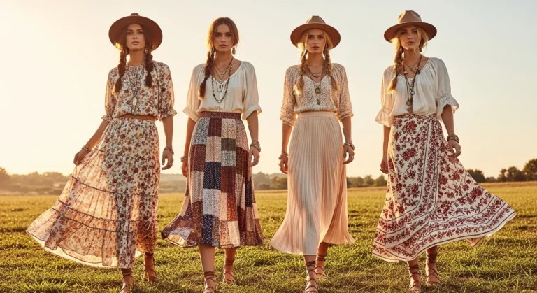 Boho Skirt Outfit Ideas