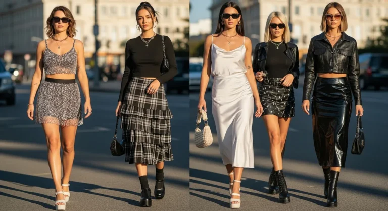 Y2K Aesthetic Skirt Outfit Ideas