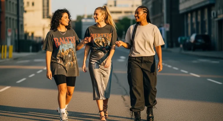 15 Relaxed Oversized T-Shirt Outfit Ideas for Women