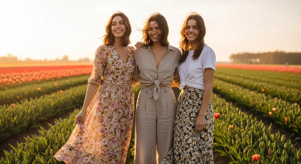 17 Fresh Summer Tulip Picking Outfit Ideas for Sunny Days