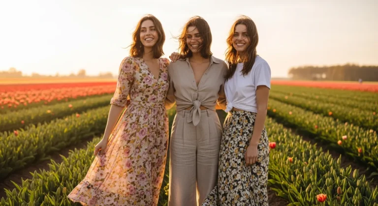 17 Fresh Summer Tulip Picking Outfit Ideas for Sunny Days