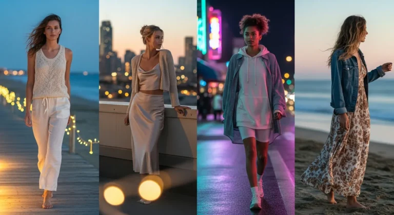 Cozy Cold Summer Night Outfit Ideas for Women