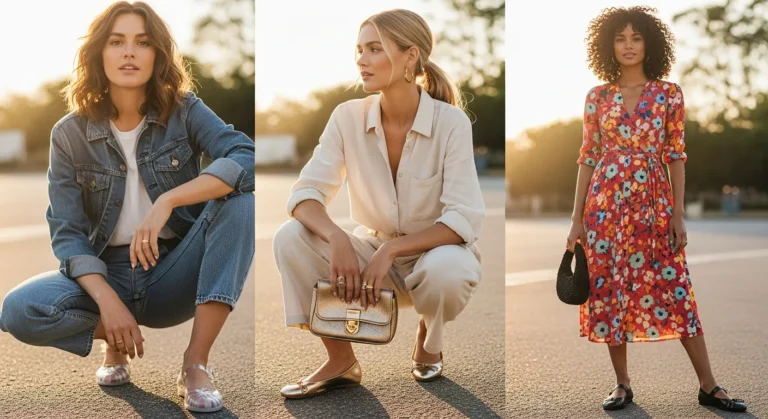 Street Style Outfit Ideas With Jelly Flats
