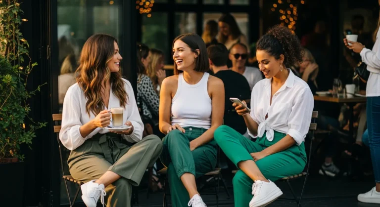 What to Wear with Green Pants and White Shoes for Fresh Looks?