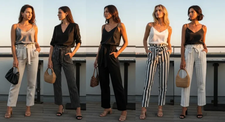 How to Style Paperbag Pants Casually Without Looking Bulky?