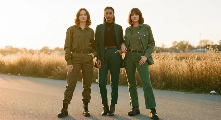 What to Wear with Green Pants and Boots for Trendy Fall Looks