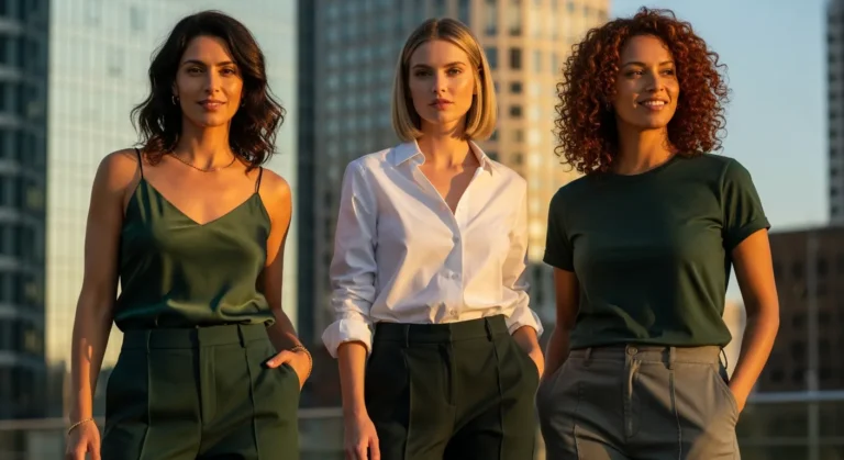What to Wear with Dark Green Pants for a Polished Look