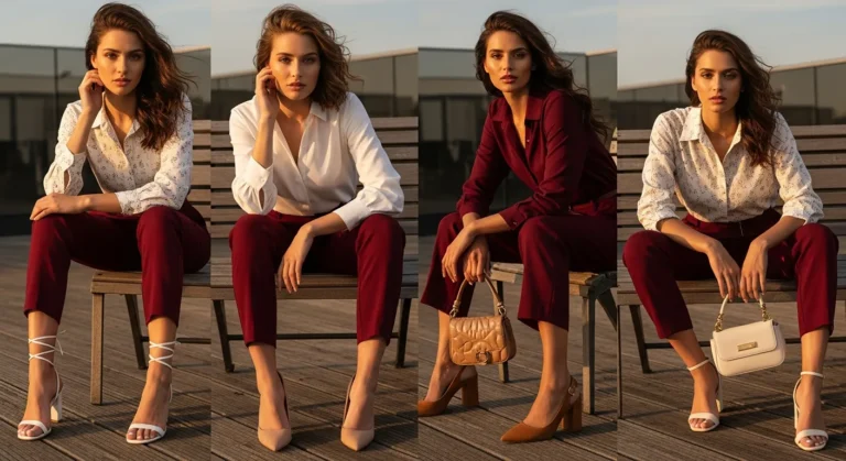 What Shoes to Wear with Burgundy Pants for Elegant Style
