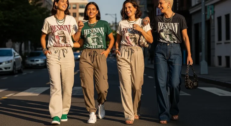 What to Wear with a Graphic Tee and Pants Casually