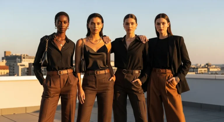 What to Wear with Brown Pants and a Black Shirt for Sleek Style