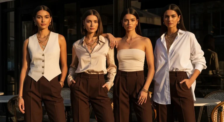 What to Wear with Chocolate Brown Pants for Luxe Neutral Looks