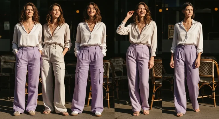 What to Wear with Lavender Pants for Soft Aesthetic Outfits
