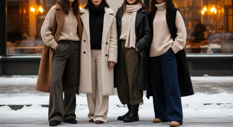 What to Wear with Wide Leg Pants in Winter for Cozy Chic Fits
