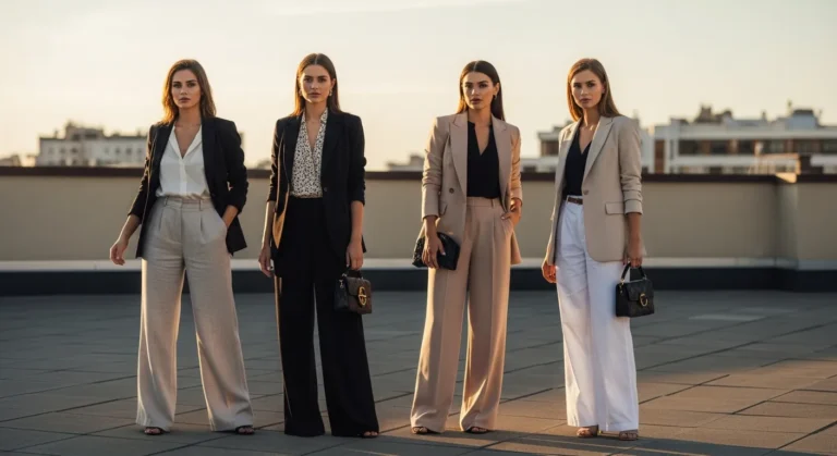 How to Style Wide Leg Pants with a Blazer for Chic Looks