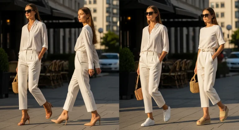 What Shoes to Wear with White Pants for Clean Elegant Outfits?