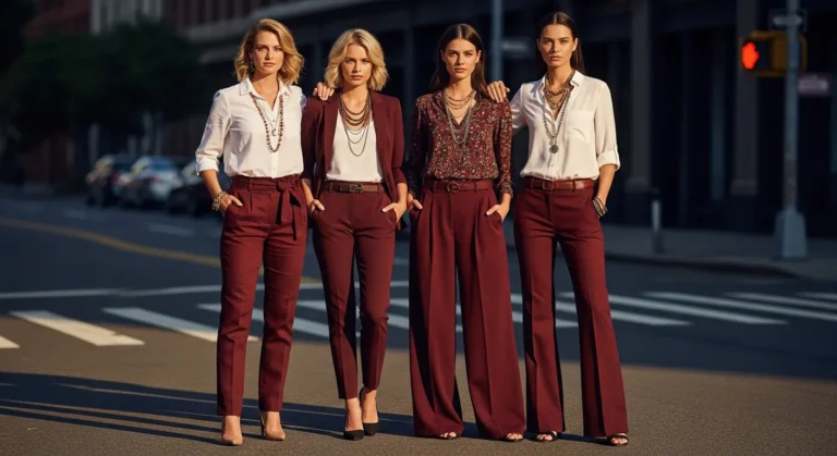 What to Wear with Burgundy Pants for Elegant Fall Style