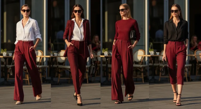 What to Wear with Maroon Pants for Rich Stylish Looks
