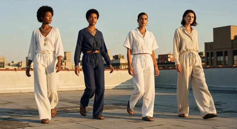 What to Wear with Wide Leg Pants in Summer Without Feeling Hot