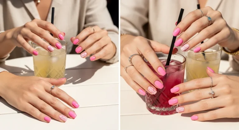 Pink Summer Nails for Cute Feminine Nail Inspiration