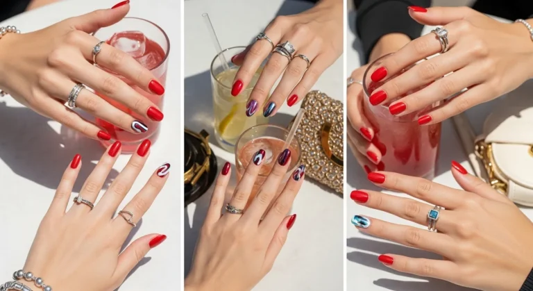 Red Summer Nails for Bold Chic Nail Inspiration