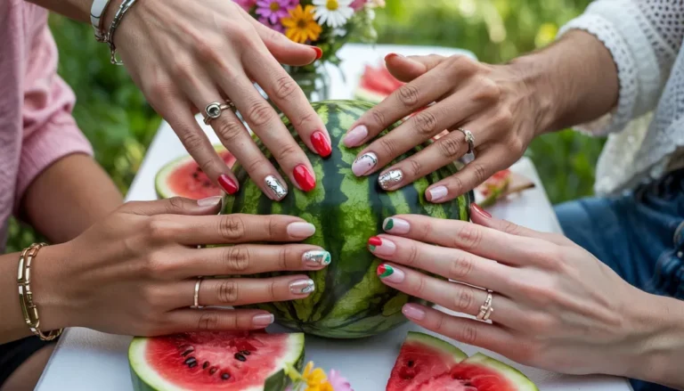 Watermelon Nail Designs for Fun Summer Nail Inspiration