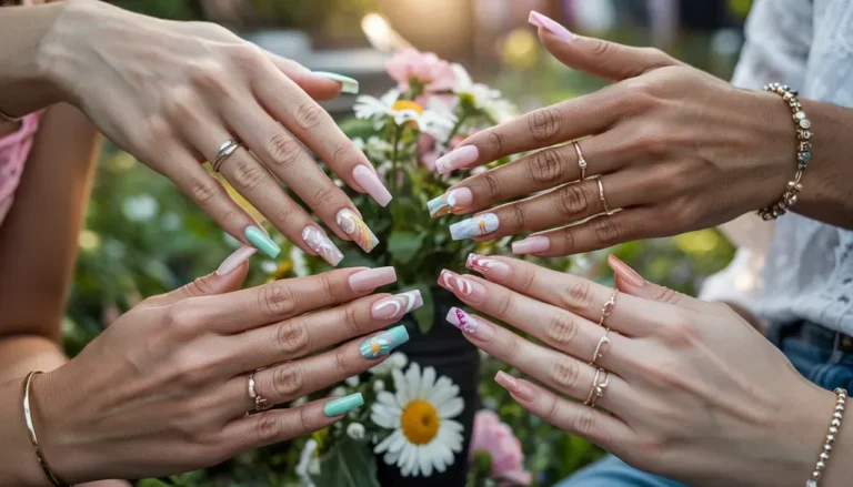 Summer Acrylic Nails for Cute Long Nail Ideas