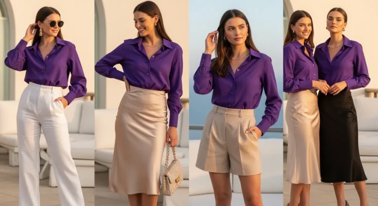 What to Wear with a Purple Shirt for Elegant Statement Looks
