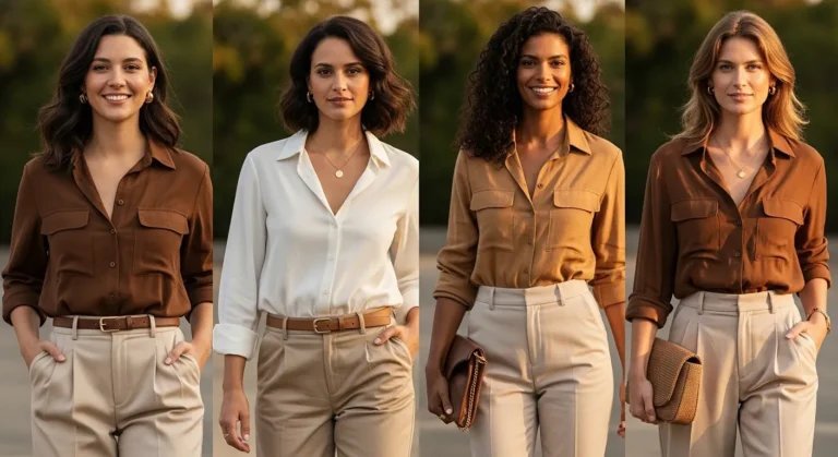 What to Wear with a Brown Shirt for Warm Neutral Outfits