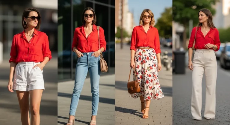 What to Wear with a Red Shirt Casually Without Overdoing It